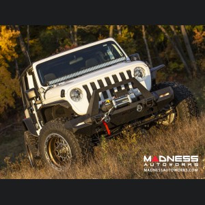 Jeep Wrangler JL Trailchaser Front Aluminum Bumper w/ Aluminum Fender Flares - Option 9 - Aluminum